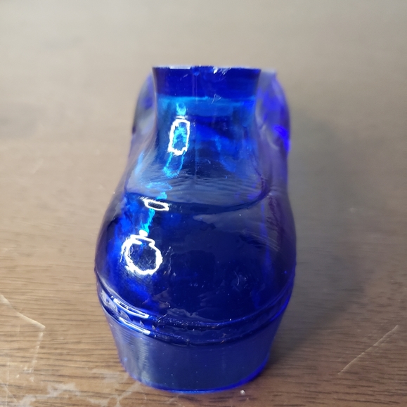 Vintage Cobalt Glass Slipper - Picture 6 of 8